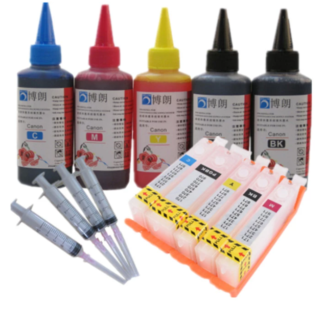 CARTOUCHE IMPRIMANTE CANON 5040 470/471 SSPRINT/PANDA RECHARGEABLE SANS BOUTEILLES