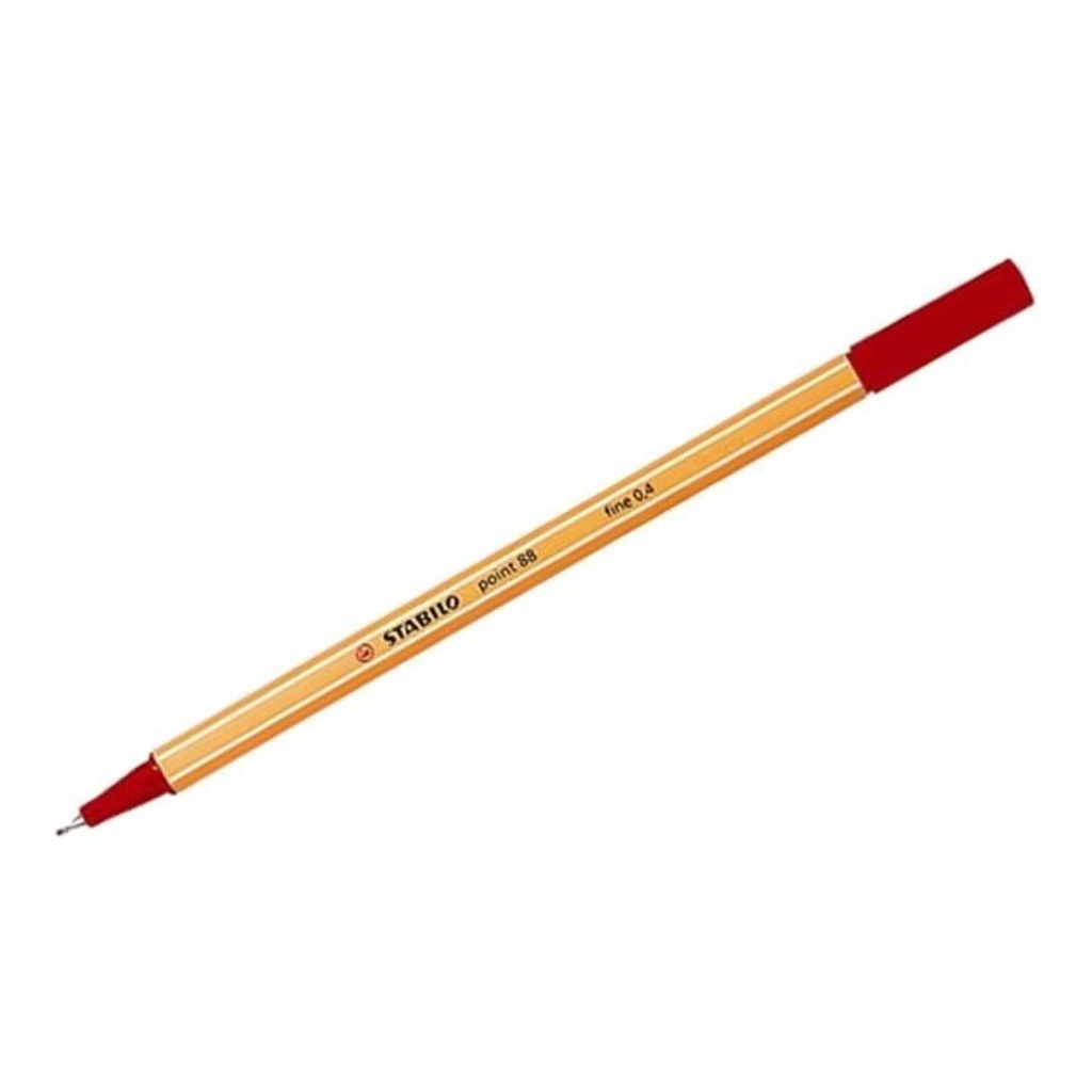 FEUTRE STABILO 0.4MM ROUGE POINT 88/40
