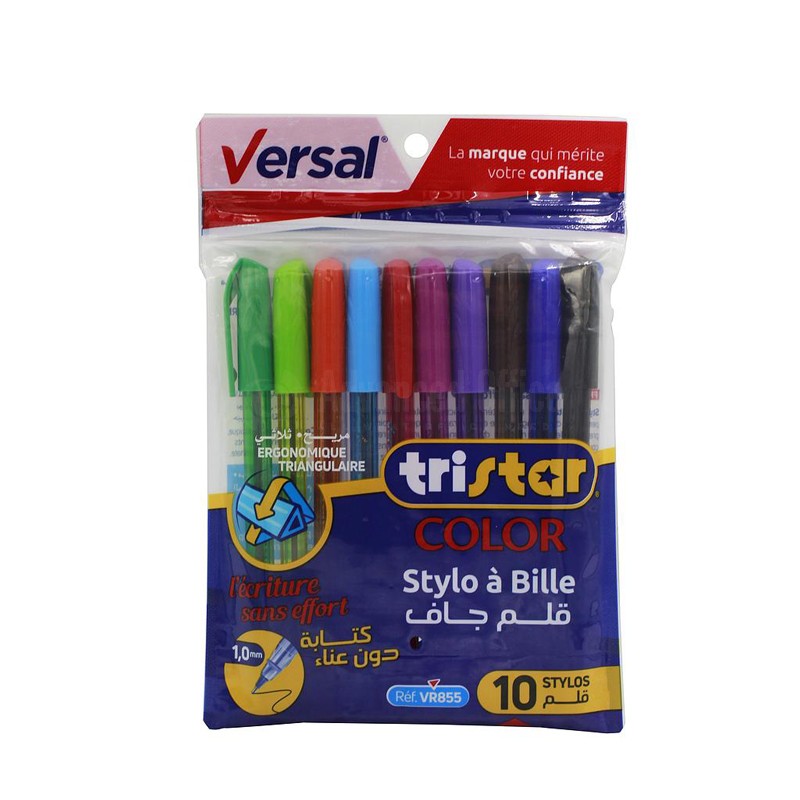 STYLO VERSAL TRISTAR COLOR 10PCS VR855