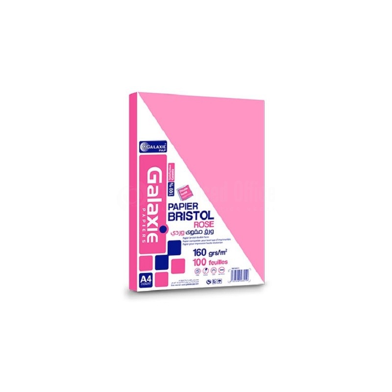 BRISTOL A4 UNI COULEUR ROSE GALAXY 160G