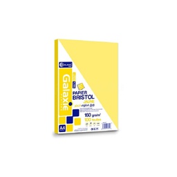[BRA4UNCOJAGA160G] - PAPIER BRISTOL A4 UNI JAUNE 160G GALAXIE 100F